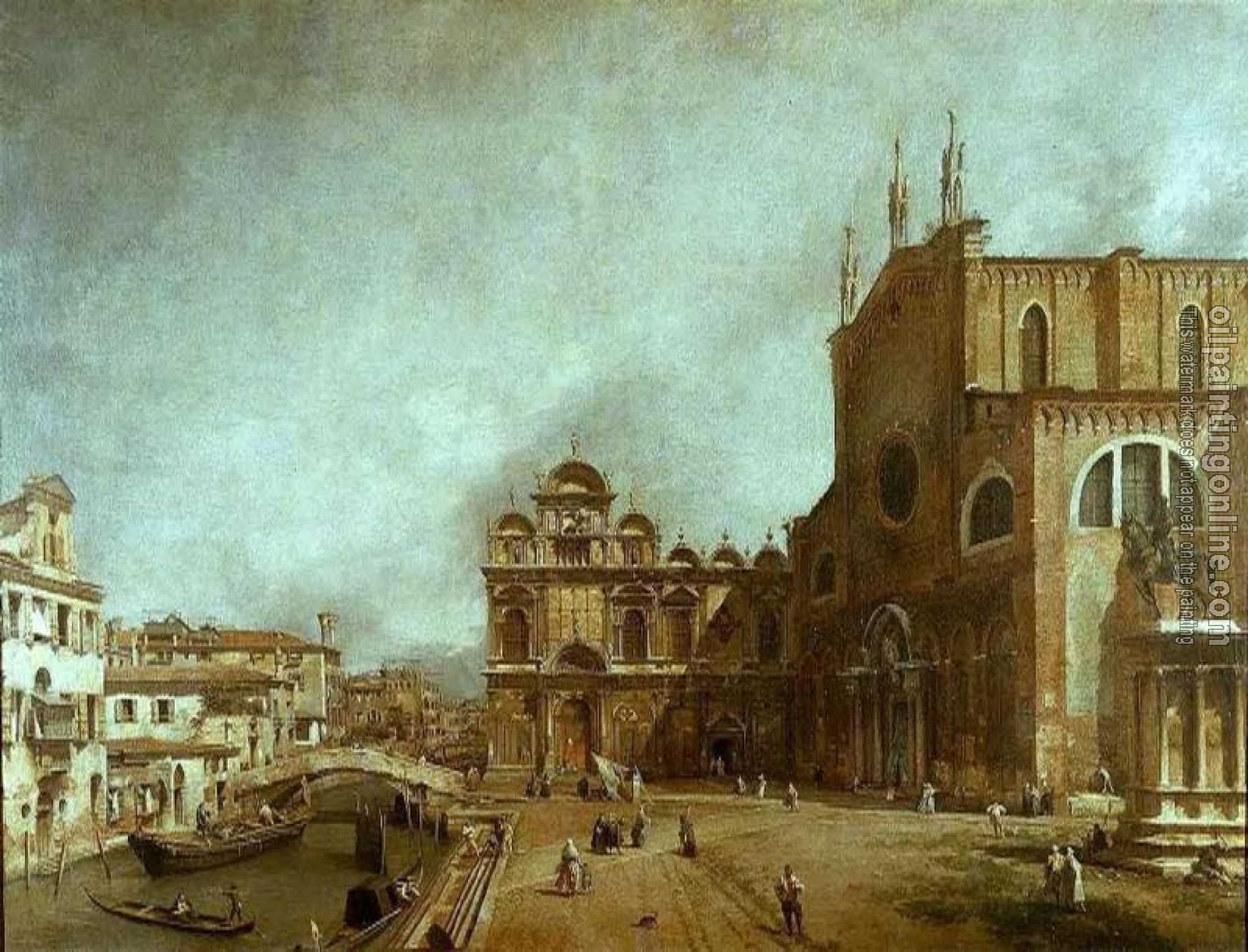 Canaletto - The Church of Saints John and Paul